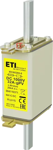 Image of NH1C gPV 32A/1000V DC