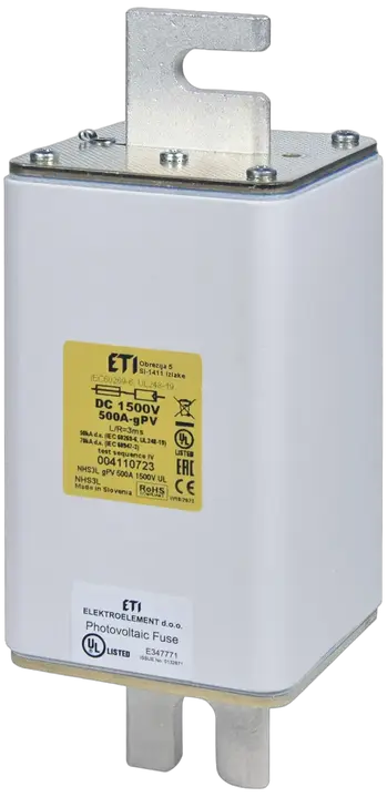 Image of NHS3L gPV 500A/1500V DC UL
